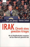 Buchcover, Hans von Sponeck, Andreas Zumach »Irak. Chronik eines gewollten Krieges«