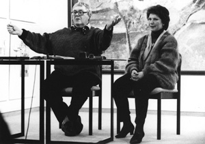 Eugen Oker und Edeltraud Heidegger 1996 im Kulturzentrum